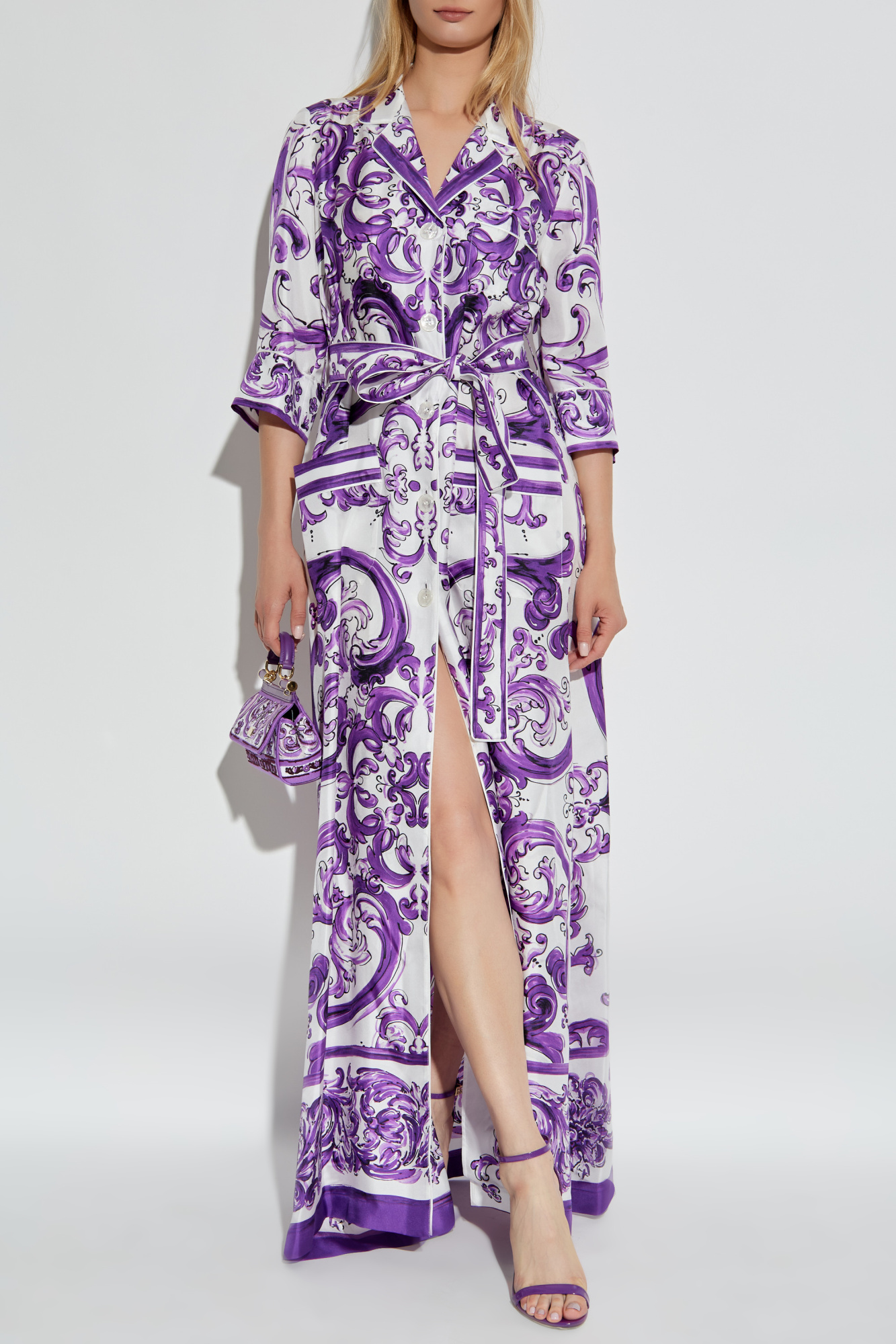 新品★Dolce&Gabbana★ロング ベジタブル柄 サマードレス Dolce & Gabbana Long dress with